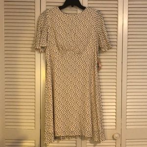 White polka dot dress